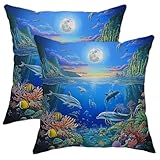 Fermeture éclair invisible : la fermeture éclair invisible est cousue sur le côté des housses de coussin pour un beau look. Ferme et lisse. Comprend deux housses de coussin sans inserts. Les mesures étant prises à la main, les tailles indiquées peuvent varier de 1 à 2 cm.