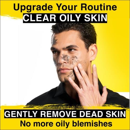 Lumin Mens Face Scrub, Charcoal Face Scrub Men, Face Cleanser For Men, Mens Exfoliating Face Scrub, Facial Scrub Men, Exfoliating Face Wash Men, Face Exfoliator Men, Pre Shave Scrub #TOP3