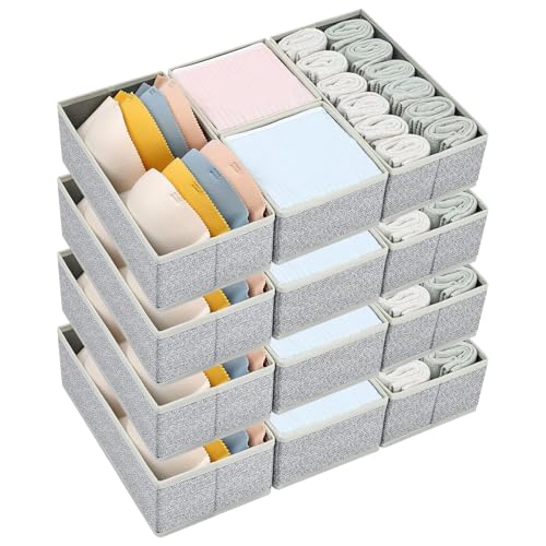 DIMJ Drawer Organizer Clothes Storage - 16 Pack Baby Dresser