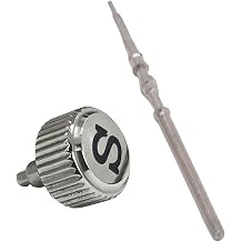 Stainless Steel Watch Crown with Watch Stem for NH35 NH36 4R35 4R36 7S26 Watch Modification Part