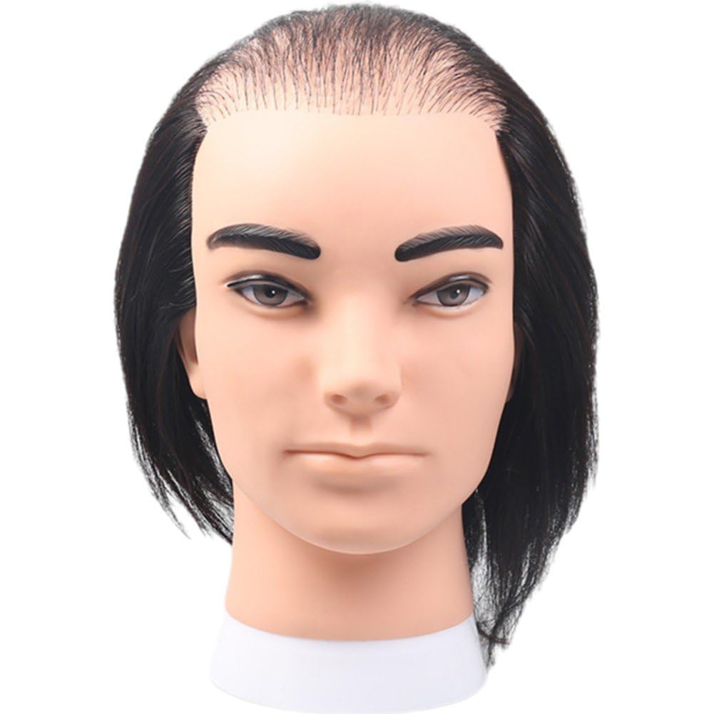 Tête de tissage de mannequin réutilisable en cheveux humains très doux