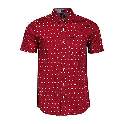 Volcom Men's Polka Dot Short Sleeve Shirt