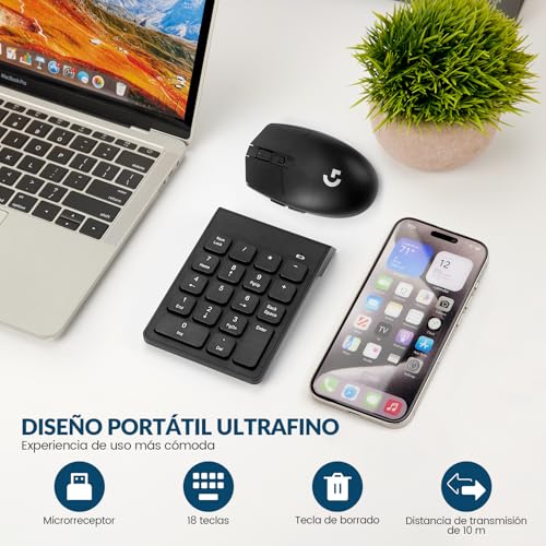 Recopilación de Teclado numerico inalambrico - los más vendidos. 30 Imagen adicional