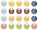 Twinings 20 Count Herbal & Decaffeinated Sampler Assorted Keurig 2.0 K-Cups with By The Cup Honey Sticks