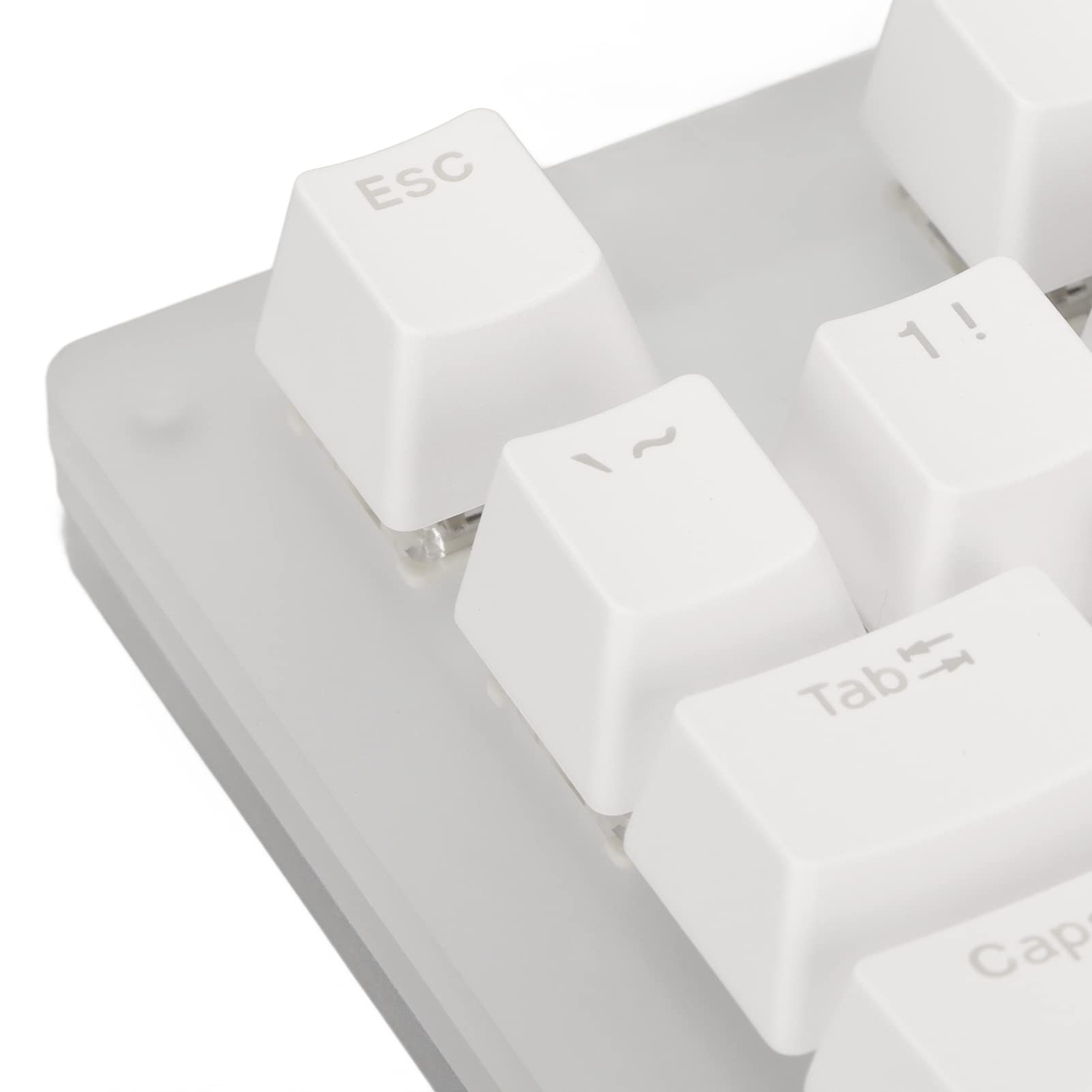 87 Klawiszy Klawiatura, 87 Klawiszy RGB Podświetlany Szklany Panel Mechaniczna Klawiatura do Gier, Typ C Przewodowa USB3.1 Półprzezroczysta Podstawa Komputerowa USB Klawiatura do Gier na PC (Niebieski przełącznik)