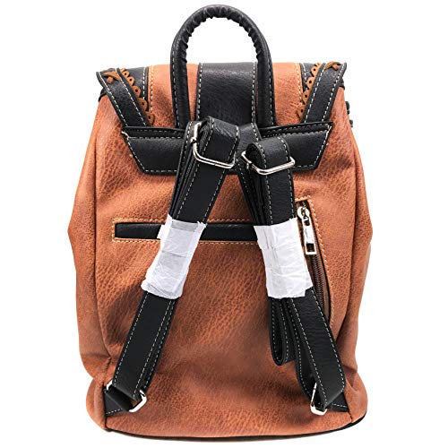 Zelris Western Country Floral Buckle Rucksack Backpack (Rustic Copper)3
