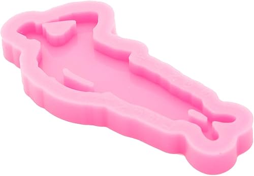 Miniatura 5 de Llavero con forma de soldado brillante brillante con agujero, molde de cristal de caramelo, collar, joyería epoxi, moldes de silicona para