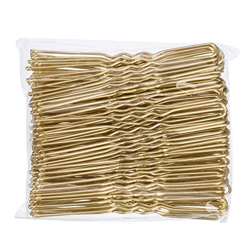 U Shaped Hair Pins,Tsmaddts 100 Pcs Blonde Bun Hair Pins For Women Girls With Box (Golden 2.4 Inch) #TOP7
