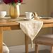 Luxury Damask Design 13" X 90" Table Runner Color: Gold