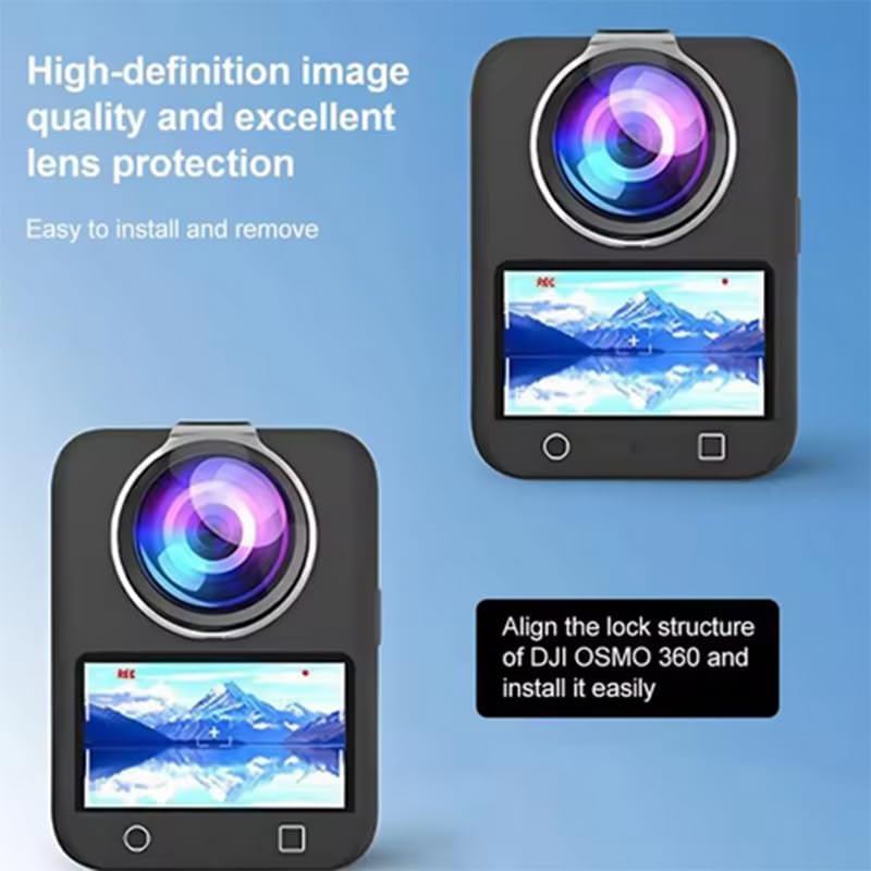 Miniatura 4 de Cubierta protectora de lente para cámara de acción DJI Osmo 360, resistente al polvo y arañazos