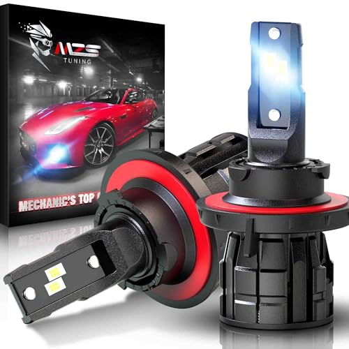 MZS H13 Bulbs, 9008 Light bulbs Fog Light with fan 500% Brighter 360° Adjustable-Pack of 2