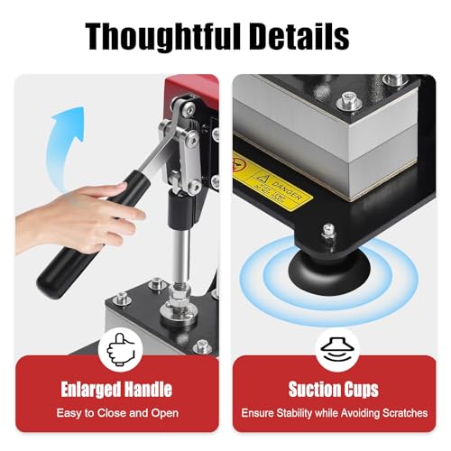 Heat Press Machine 700W con pantalla LCD y temperatura ajustable miniatura 5