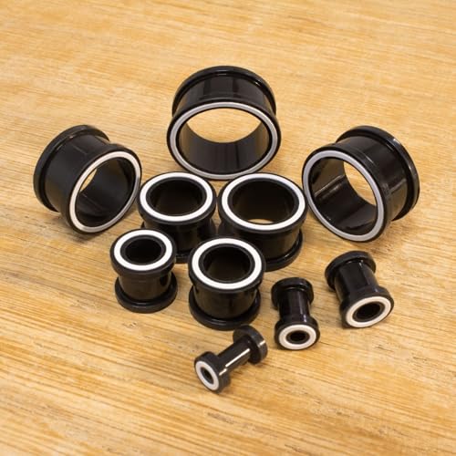 Fly Style 1 Stück Silikon Tunnel Plug Ohr - Flexibel und Bequem Flesh Tunnel - Ohrtunnel Piercing Schmuck, Grösse:12 mm, Farbwahl:weiss