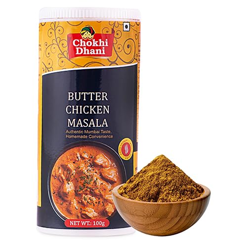 Chokhi Dhani Butter Chicken Masala 100g | Rich Creamy North Indian Curry Spice Blend | Restaurant-Style Murg Makhani Masala Powder | Authentic Flavours for Home Cooking
