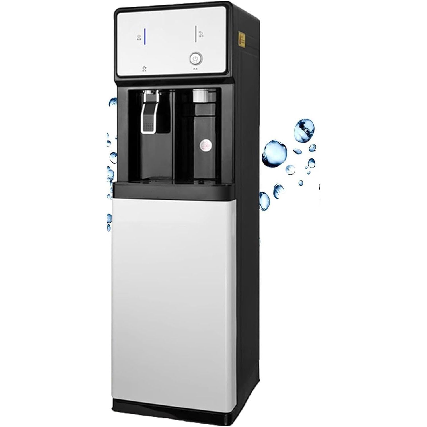 IQOAIJ Freestanding Mains Fed Unit Floor-Loading Standing Water Cooler - Ideal For Home Office Coffee Tea Bar - 3 In 1 Water Cooler Dispenser,001,41.3inx12.2in