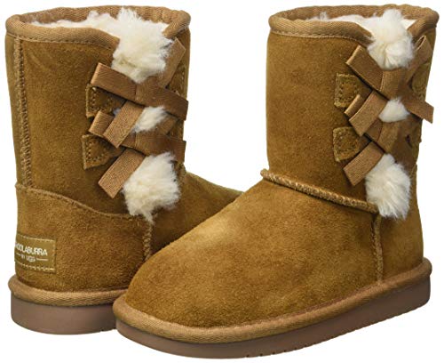 Koolaburra by UGG Girl's Victoria Short Boot Boot, chestnut, 06 Toddler US Toddler