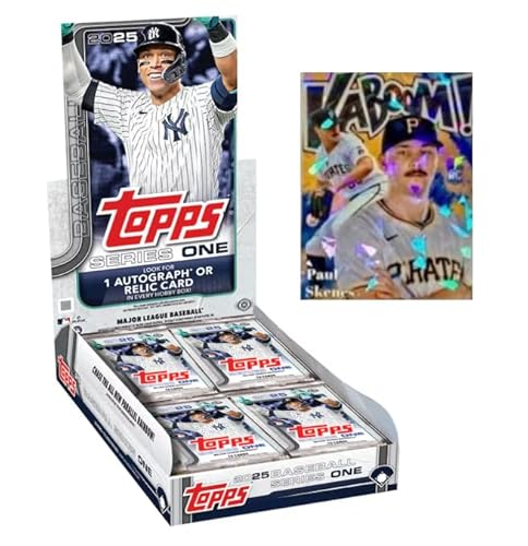2025 Topps Series 1 Baseball Sealed Hobby Box (1 Autograph or Relic Per Box) + Bonus Paul Skenes Custom Baseball Card