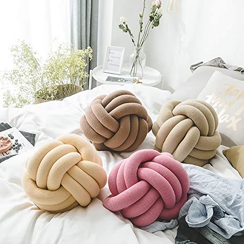 Picturesque Handmade Knot Ball Pillow - Creative And Healthy Home Decor For Sofa, Bed And Chair, Diameter About 10 Inches #TOP4