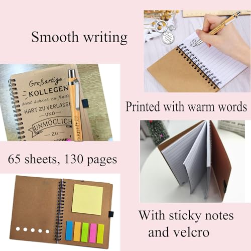 Abschiedsgeschenk Kollegen, 4 Stück Abschied Kollege Abschied Kollegin Abschiedsgeschenk Kollegin Erzieherin Lehrerin, Witzige Dankeschön Geschenke Ruhestand Geschenk Kleine Geschenke für Kollegen