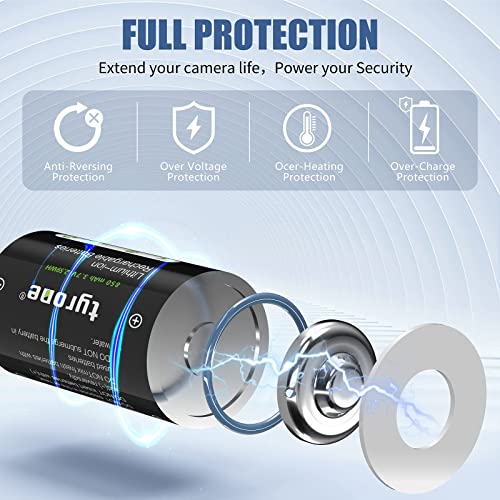 Tyrone Cr123A Rechargeable Batteries, 123A Lithium Battery For Arlo Camera Vmc3030 Vms3330 3530 Alarm System, Flashlights 16 Pack Cr 123A 3.7V 850Mah Batteries With Charger #TOP3