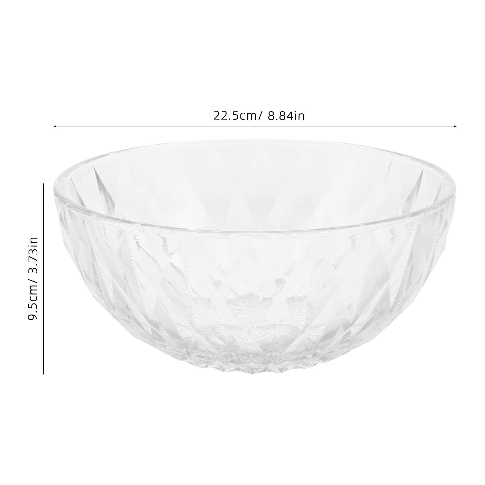 Bol à Punch Rond en PC Bord Renforcé, Résistant aux Boissons Chaudes et Froides, Grosse Capacité pour Buffet et Catering