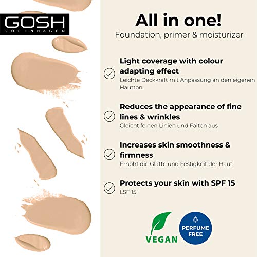 BB-Cream Gosh 3-in-1: Primer, Foundation und Feuchtigkeitscreme
