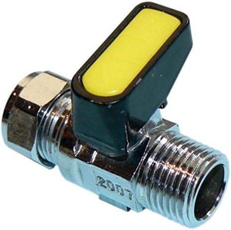 3/8" x 12mm Metrogas Mini Lever Gas Ball Valve