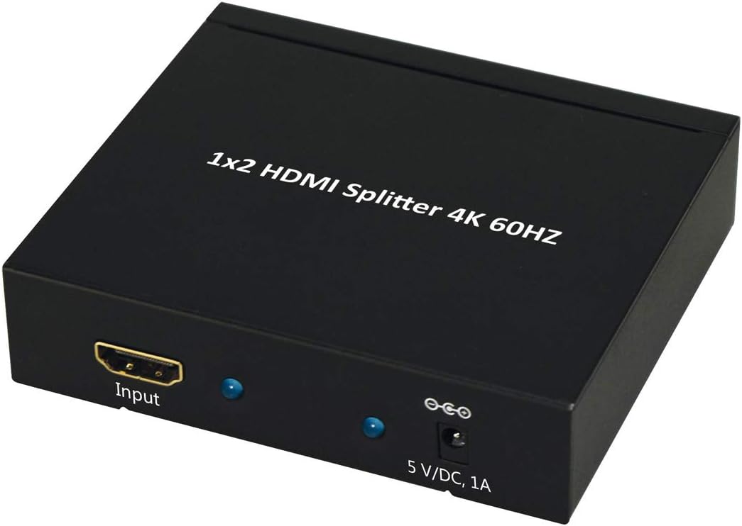 Value HDMI Splitter 2-Way Video in 3D Ultra HD 2160p 4 K2 k • • Full HD 1080P | Black | Resolution