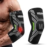 Codera Epicondilitis Hombre, Codera Epicondilitis Mujer, Codo de Tenista Epicondilitis, Coderas Para Tendinitis para Hombre y Mujer, Coderas de Deportivas Para Tenista, Fitness, Golfista (Negro, M)