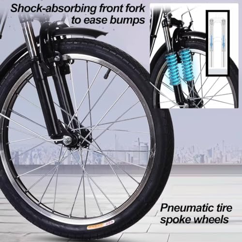 Triciclo Plegable para Adultos y Mayores 20in miniatura 6