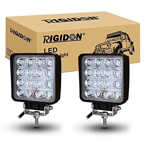 RIGIDON 2 LED[NCg Ɠ 48W 16ALED 6000K-6500K 3360LM IP65 Lp DC12/24Vp hEhoEϐk gbN/z@B/Ǝ