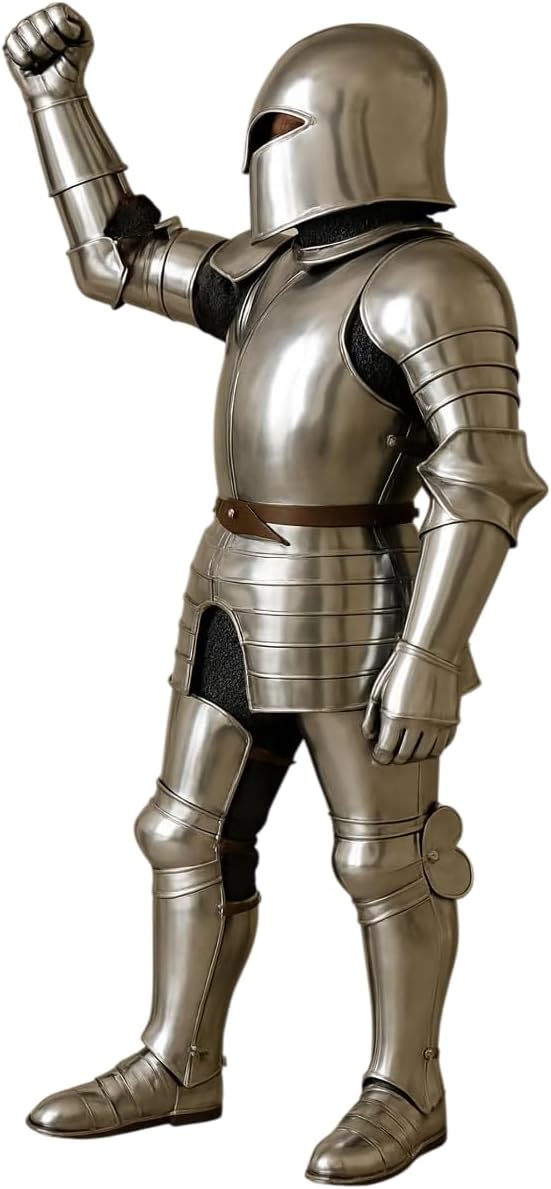 ARTIZANSTORE Full Gothic Knight Suit of Armor | Wearable Steel Set, Medieval Reenactment