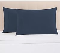 Vista 94 de Pizuna Juego de 2 fundas de almohada 100% algodón de 1000 hilos de tejido satinado de algodón de fibra larga con cierre de sobre, calidad de hotel