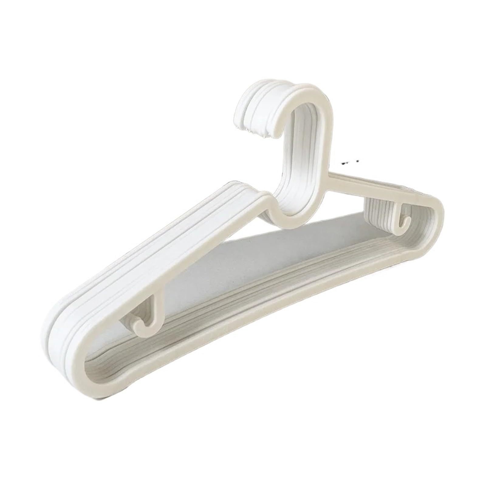 Hangers with hooks, space-sving and reinforced pants and clothes hanger(White,5)