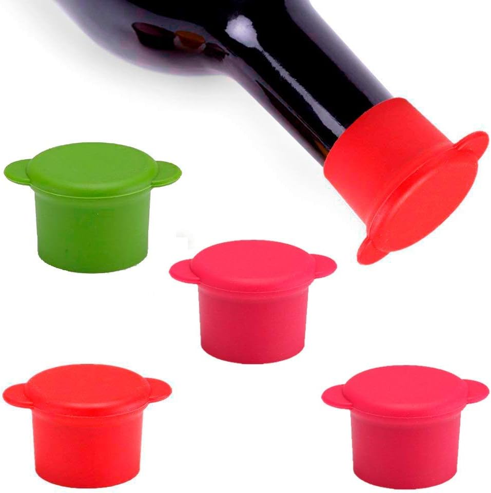 Silicone Wine Stoppers Wine Bottle Caps Reusable and