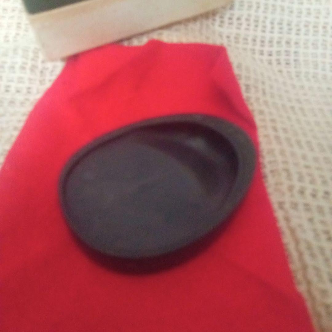 硯 端渓硯 端渓 書道 有眼 木箱 文鎮 高級手漉和紙 伊予 オマケ付き