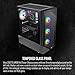 Thermaltake View 200 TG ARGB Motherboard Sync ATX Tempered Glass Mid Tower Computer Case with 3x120mm Front ARGB Fan, CA-1X3-00M1WN-00