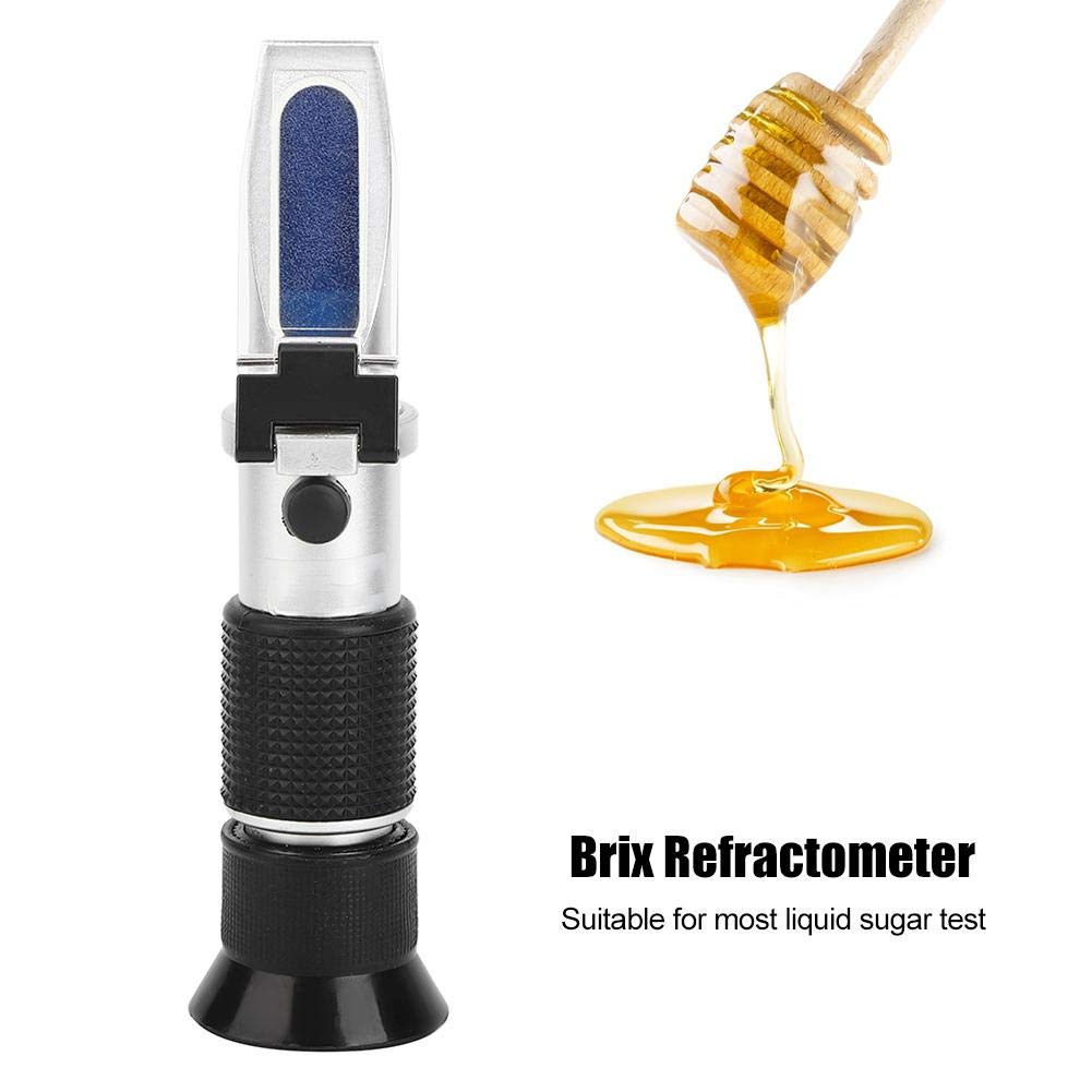 Brix-Refraktometer, 0-50% Flüssigkeitsrefraktometer Hochgenaues Brix-Flüssigkeitsmessgerät RHB-50ATC