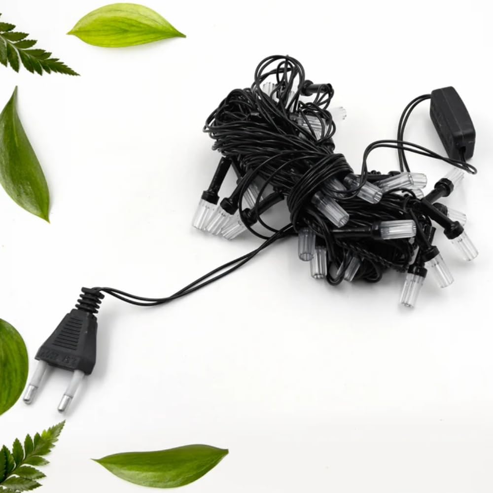 Exquisite 9MTR Flower Design LED String Lights for Diwali, Wedding, and Christmas - Indoor & Outdoor Festival Decor with Multi-Color Illumination (36 Lights, 9 Meters)