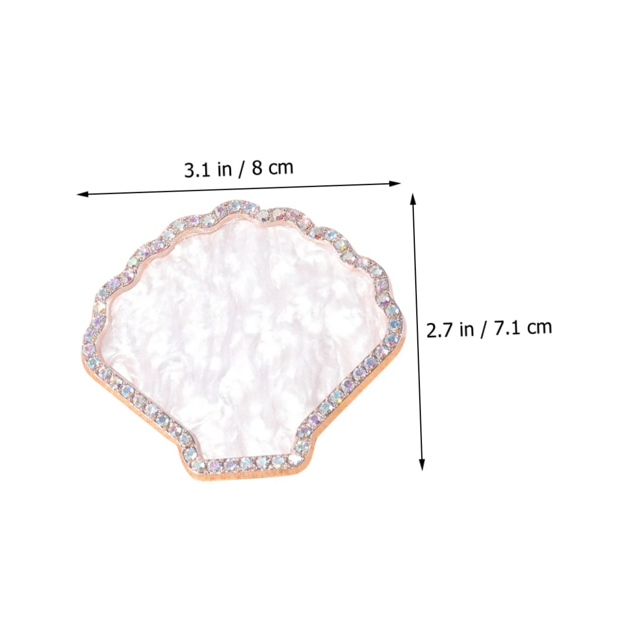 NOLITOY Shell Display Board for Nail Art Decorative Nail Pallet Plate Polished Tray Holder