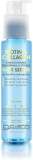 Biotin & Collagen Hair Serum - Hair Strengthening, Smoothing & Styling, Vegan, Cruelty-Free, Infused with Natural Botanical Ingredients, Salon-Quality, For Healthy-Looking Hair - 2.75 Oz