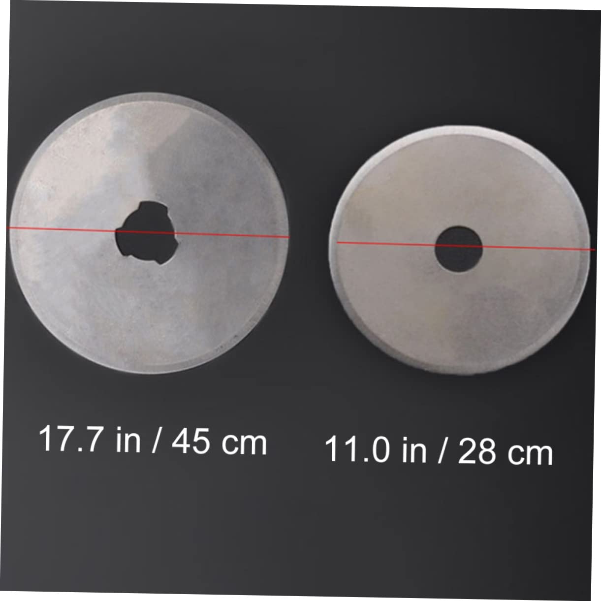 STOBOK Ultra-slim 0.3mm 45mm Circular Cutter Blades 6 Pack for Multiple Materials Easy to Replace Store in Case