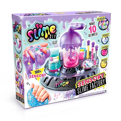 So Slime DIY Sensory Slime Factory; Makes 10 Slimes; No Glue; No Mess; Sensory Mix’ins to Create ASMR Feels; Just Add Water and Turn The Crank; Slime Storage Containers Included - Thumbnail 3