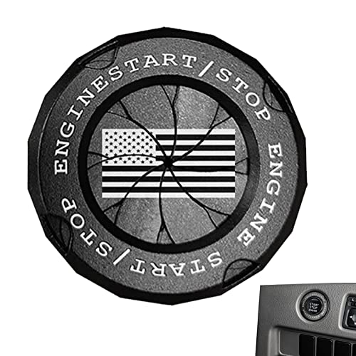 Tampa do partida do carro,Tampa do ignição do carro rotativo - Capa universal para decoração anti-ri