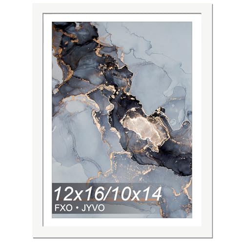 Fxojyvo 12x16 Frame White, Display Picture 10 x 14 with...