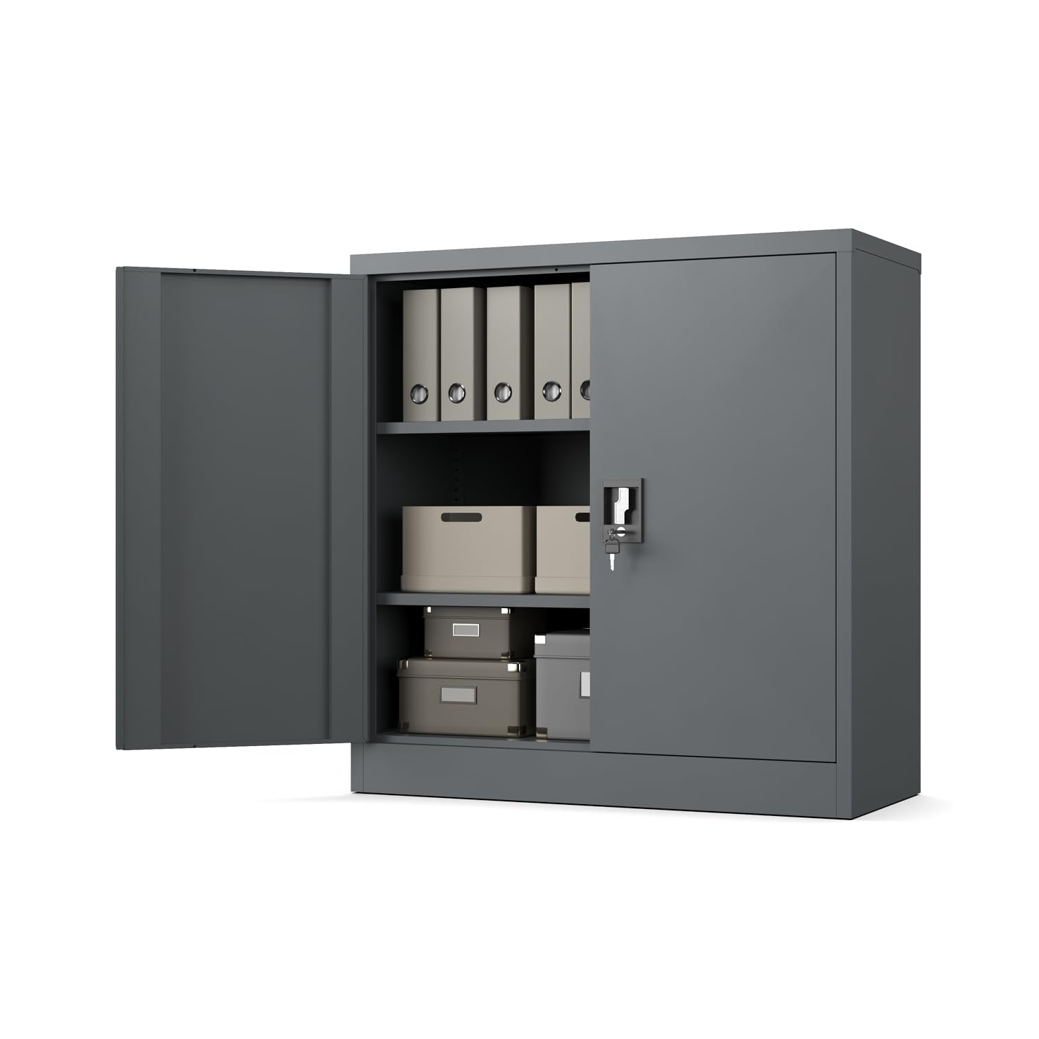 Muralo Armadio Archivio Metallico 90x90x40 cm - Antracite
