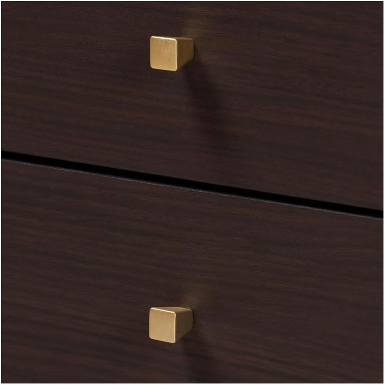HomeStock Wood 2-Drawer End Table, Modern Transitional Living Room Table