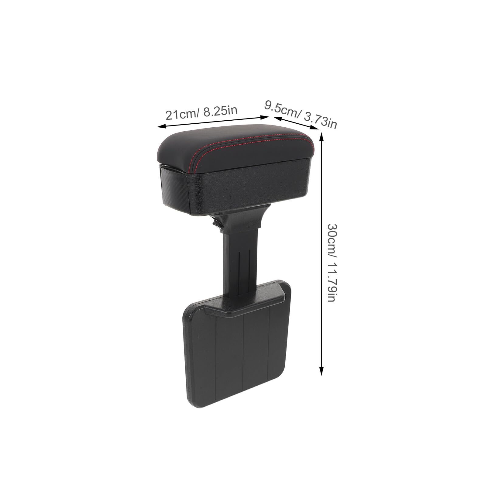 Car Armrest Storage Box in PU e Organizer Consolle Centrale con Poggiabraccio Comfort per Auto Scatola Portaoggetti Compatta per Viaggi e Uso Quotidiano