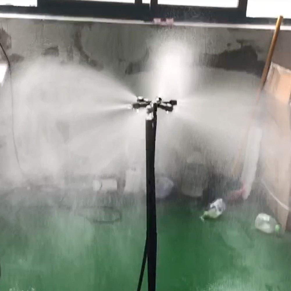 2 Satz Vertikale Gartenspritze mit Mehreren Köpfen Mit Stützstange Und 4/7mm Schlauch Landwirtschaft Bewässerung 360 Grad Nebeldüse Rasen-Gras-Gewächshaus-Wassersprinkler