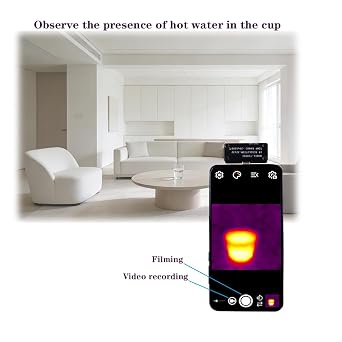TIOP01-HK 10g Ultra Light IR Camera -4F to 1832F Plug & Play | Ultra-portable and lightweight, easy to carry, perfect for home energy check, DIY repairs and daily temperature scanning